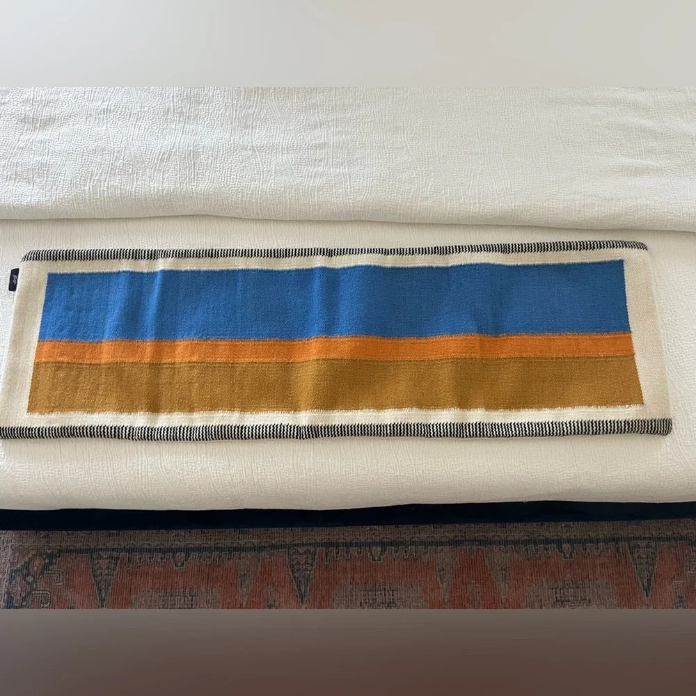 NWT RAYA 4’ Lumbar Pillow - Blue Orange